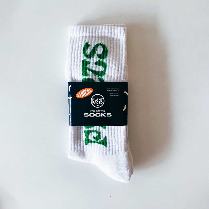 Only Plants - Eco Socks - White from Plant Faced Clothing