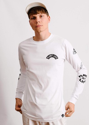 Plant Life Long Sleeve - White from Plant Faced Clothing