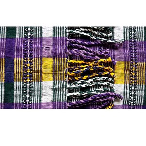 Scarf Purple Yellow - Natural Dyes - Ecofriendly & Fairtrade from Quetzal Artisan