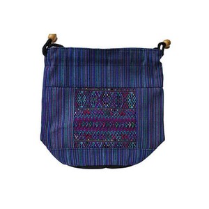 Bucket Bag Blue - Handmade and Fairtrade from Quetzal Artisan