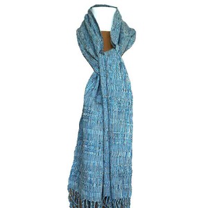 Scarf Aquamarine - Natural Dyes - Ecofriendly & Fairtrade from Quetzal Artisan