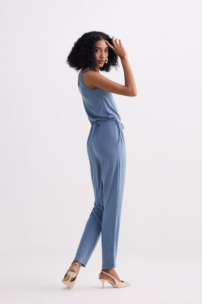 Relaxed Drawstring Jumpsuit in Blue from Reistor