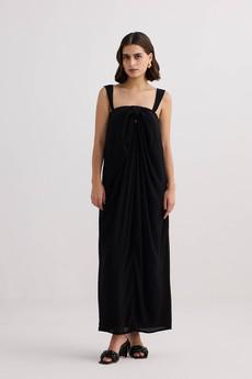 Twilight Twist Strappy Maxi Dress in Black via Reistor