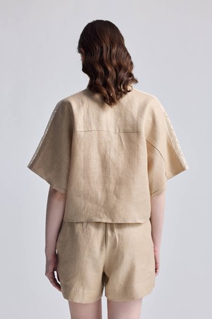 Drawstring Shorts in Neutral Beige from Reistor