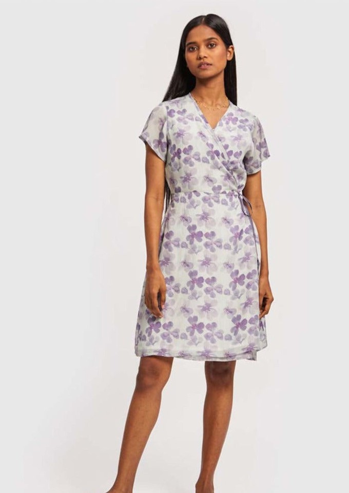 Mist Short Wrap Dress from Reistor