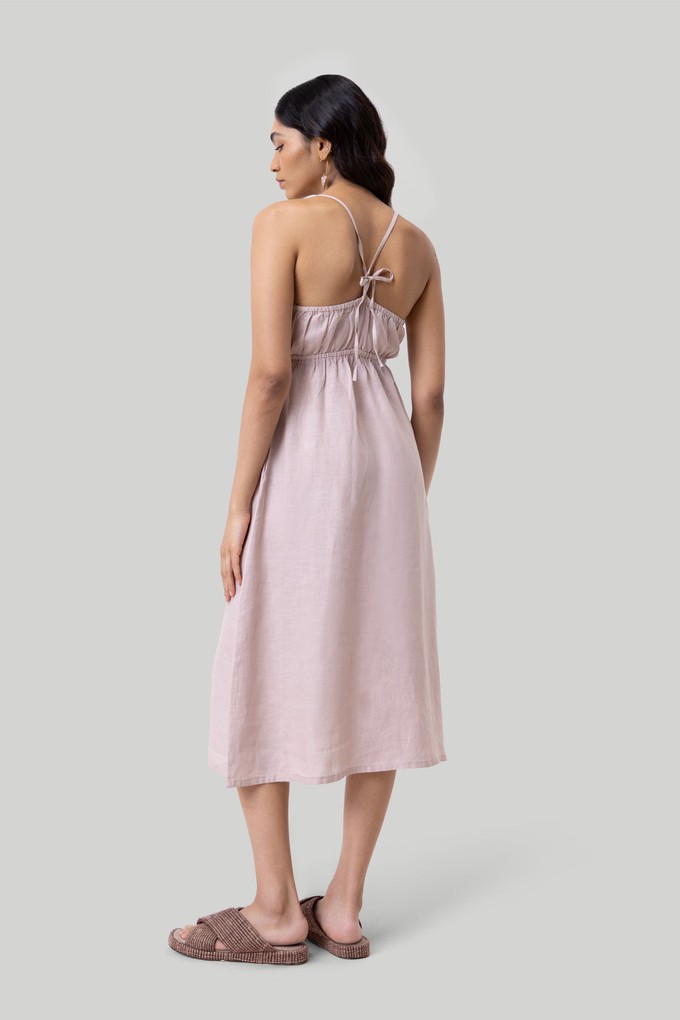 Strappy Midi Camisole Dress in Pink from Reistor