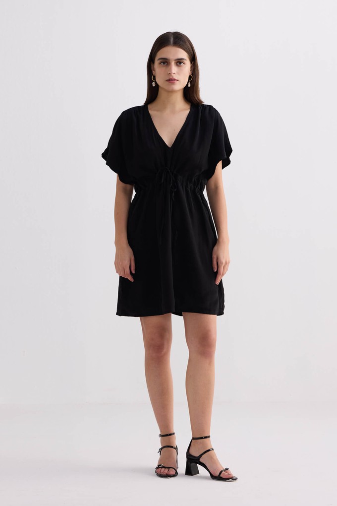 Short gathered Dress in Black from Reistor