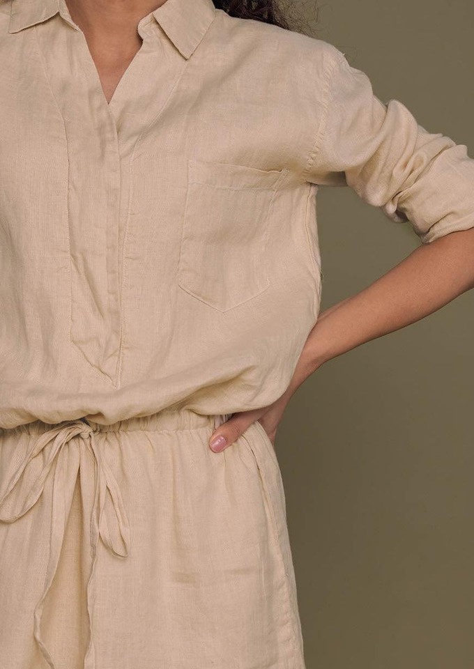 Meet me by the Cliff Dress in Neutral Beige from Reistor