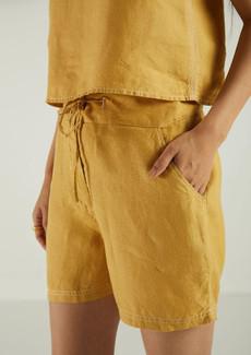 Sunkissed Saltwater Shorts in Mustard via Reistor