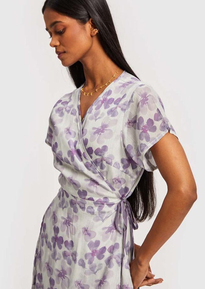 Mist Short Wrap Dress from Reistor