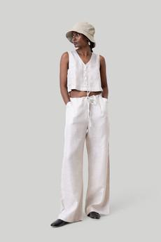 Wide Leg Linen Pants via Reistor