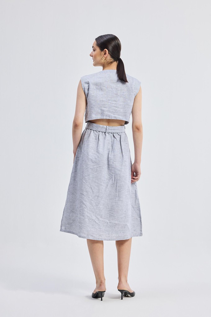 Back Cut Out Linen Dress from Reistor