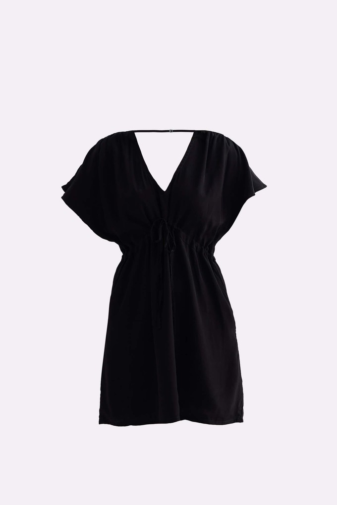 Short gathered Dress in Black from Reistor