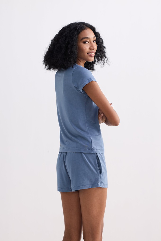 Essential Short Sleeve Tee in Blue from Reistor