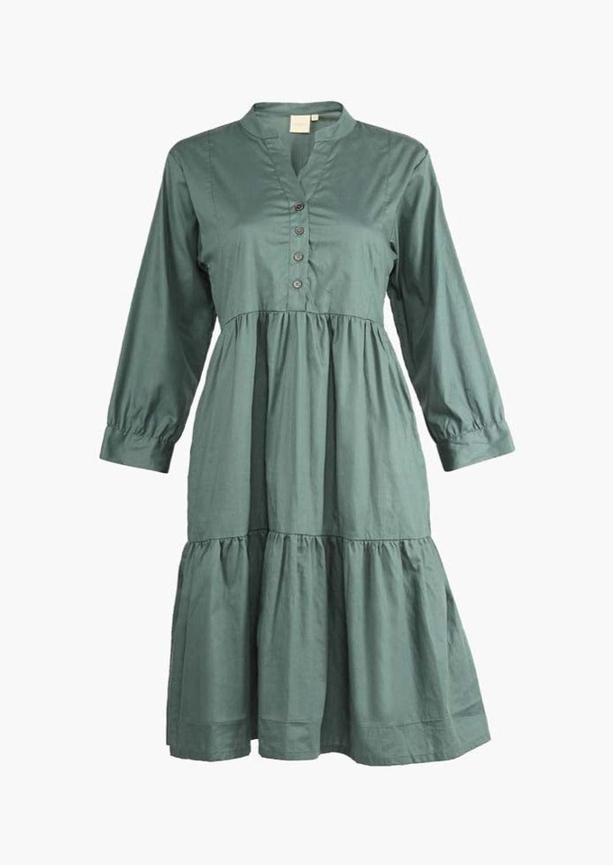 Ruched Green Midi Dress from Reistor