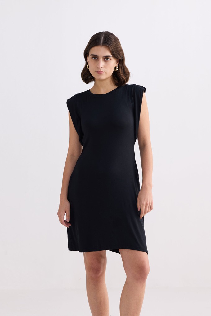 Muscle Tee Short Dress in Black from Reistor