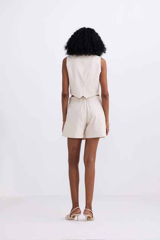 Cotton Tweed Skort in Cream from Reistor