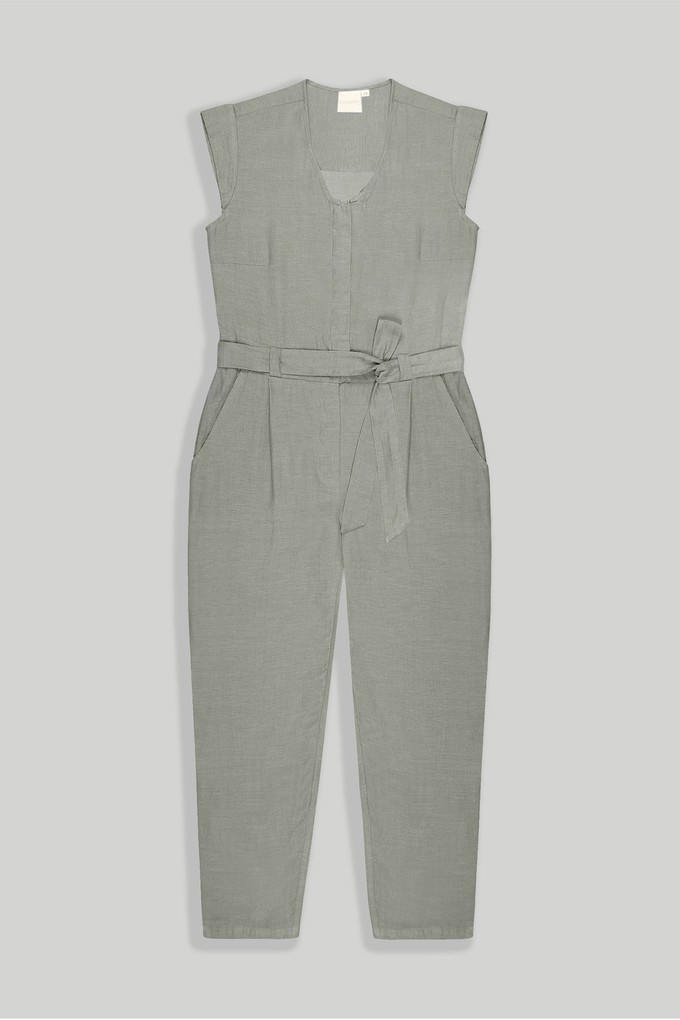 Evening Chai Jumpsuit in Dark Green from Reistor