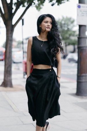 Boxy Crop Top in Black from Reistor