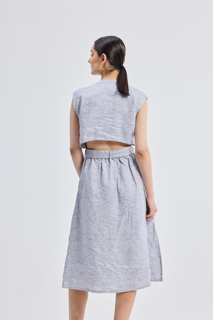 Back Cut Out Linen Dress from Reistor