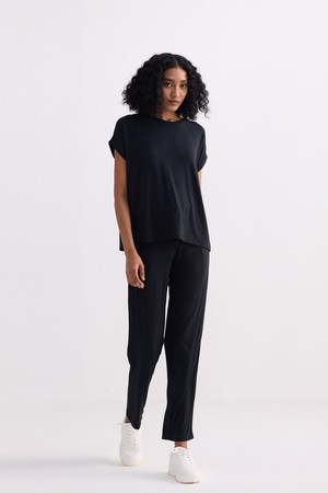 Wide Leg Pant in Black from Reistor