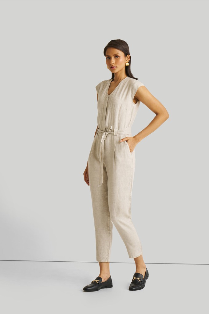 Evening Chai Jumpsuit in Light Beige from Reistor