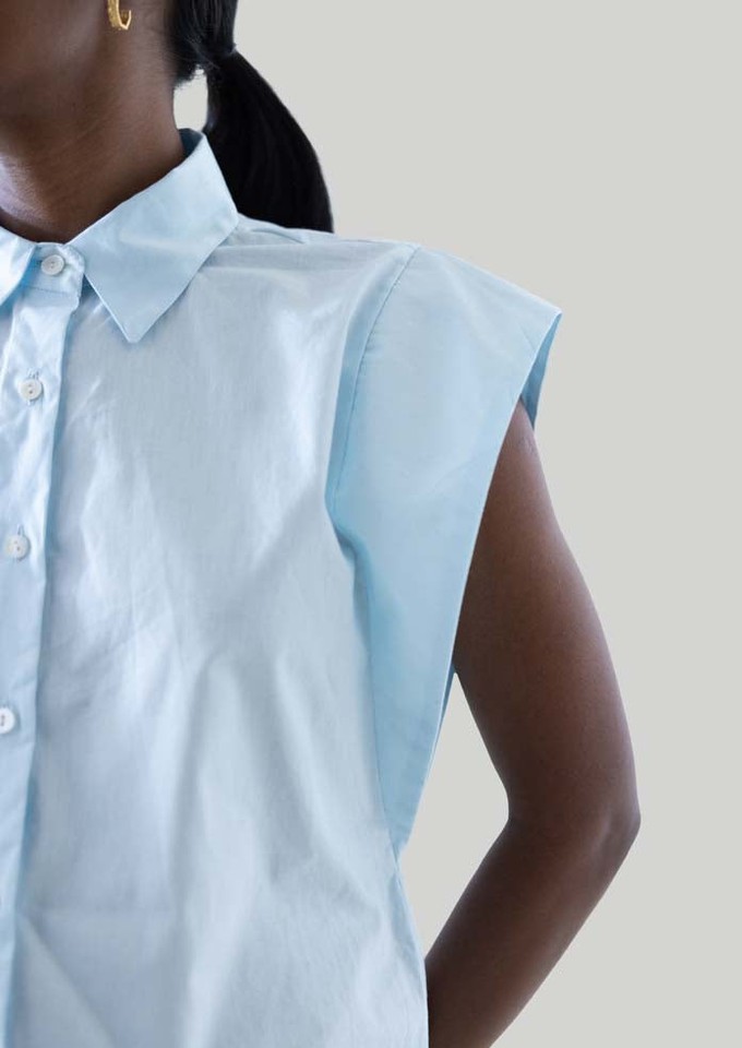 The Perfect Summer Button Down in Blue from Reistor