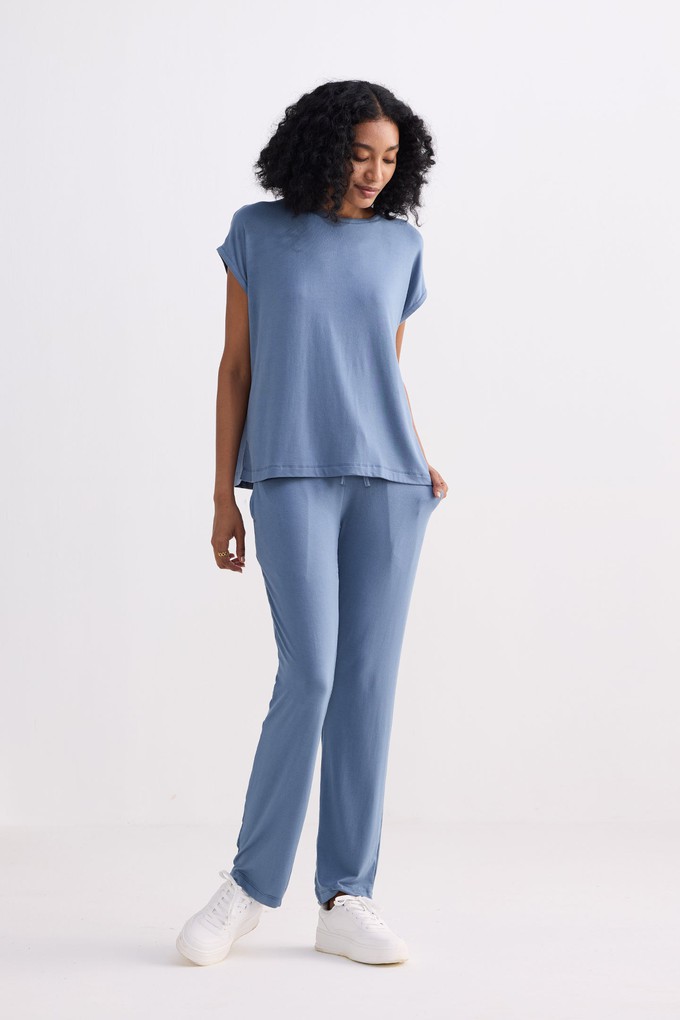 Relaxed Tee Set in Blue from Reistor