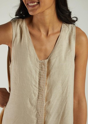 Romp and Play Romper In Sand Beige from Reistor