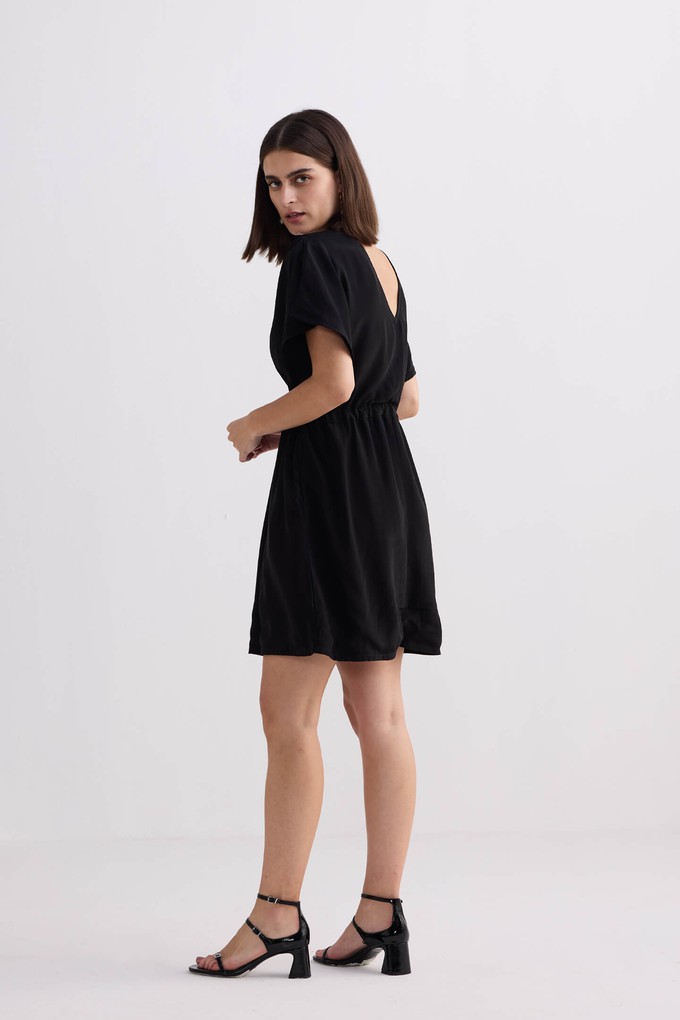 Short gathered Dress in Black from Reistor