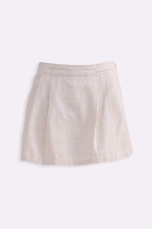 Cotton Tweed Skort in Cream from Reistor