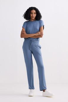 Wide Leg Pant in Blue via Reistor