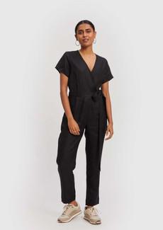 Cropped Wrap Jumpsuit via Reistor