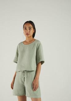 Summer Muse Top in Light Olive via Reistor