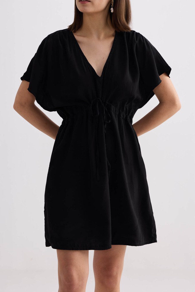 Short gathered Dress in Black from Reistor