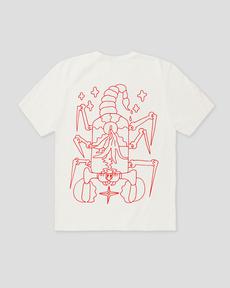 The Scorpion RB x PC White T-Shirt via Rip Bananas