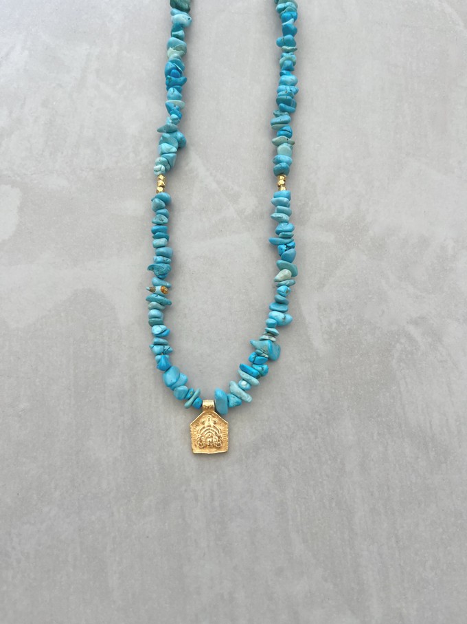 Turquoise Goddess Necklace from Rize