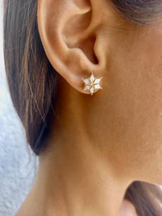 Mirror Star Stud Earrings via Rize