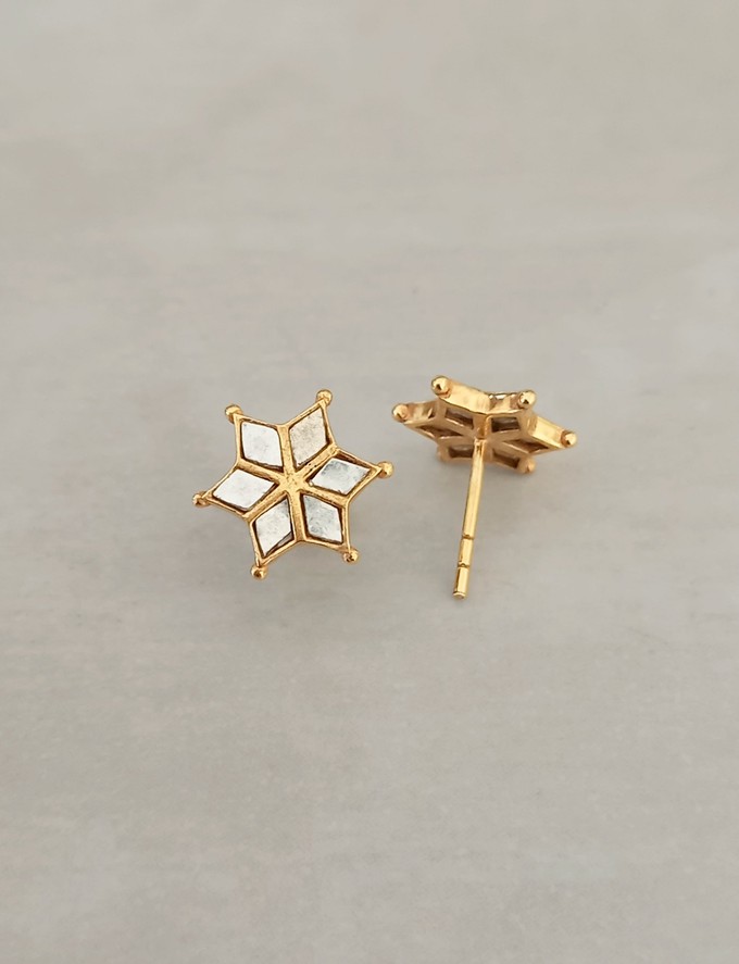 Mirror Star Stud Earrings from Rize