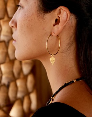 Multi Charm Hoop Earrings from Rize