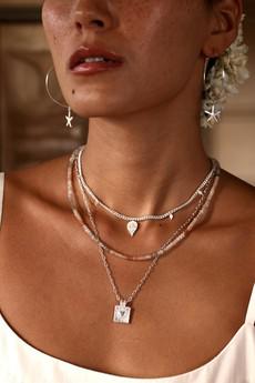 Pastel Moonstone Necklace via Rize