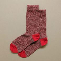 Fine Merino Wool Socks | Poppy Red via ROVE