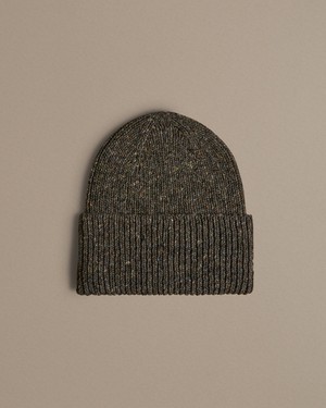 Unisex Donegal Beanie | Grey Fleck from ROVE