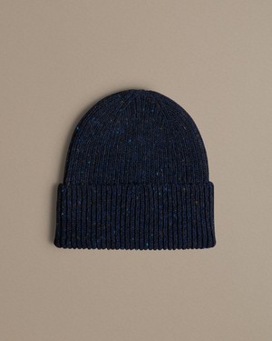 Unisex Donegal Beanie | Navy Blue from ROVE