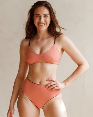 Bikini Top - Jasmine Brown/Pink from Savara Intimates