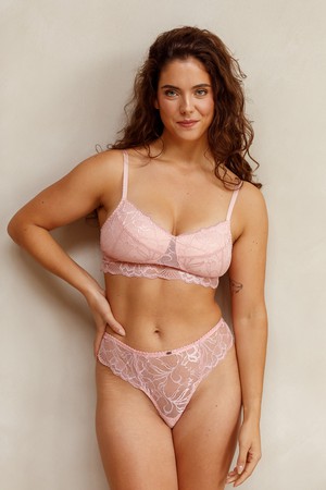 Aveline Bra - Pink from Savara Intimates