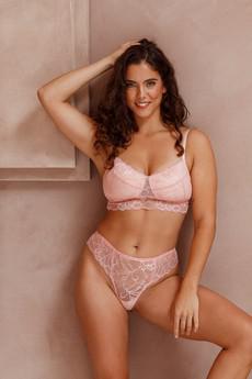 Aveline Bra - Pink via Savara Intimates