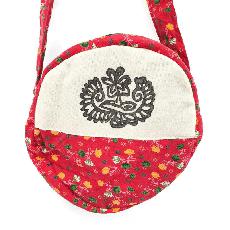 Round sari shoulder bag via Shakti.ism