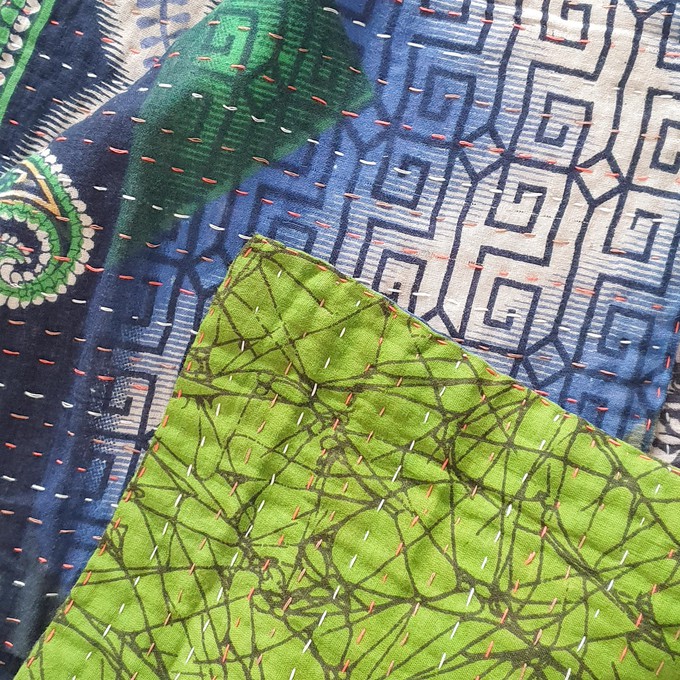 Sari placemats, handmade, set of 2, table mats, reversible from Shakti.ism Sari placemats, handmade, set of 2, table mats, reversible from Shakti.ism