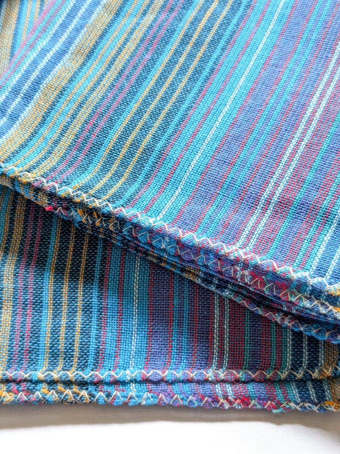 Soft cotton striped scarf, handwoven in Nepal from Shakti.ism